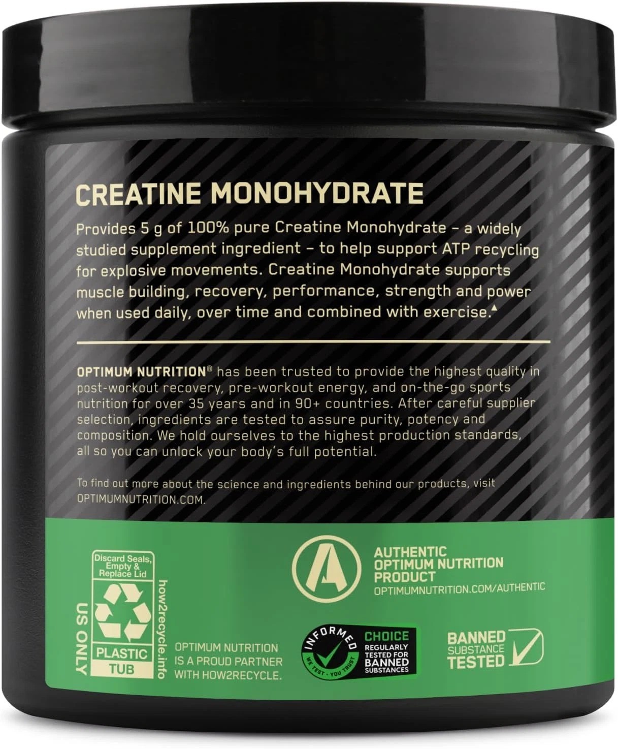 Micronized Creatine Monohydrate Powder, Blueberry Lemonade Creatine, 60 Servings