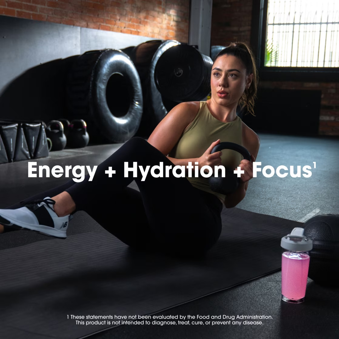 Optimum Nutrition Amino Energy Hydration + Focus Powder, Strawberry Burst 9.5 oz