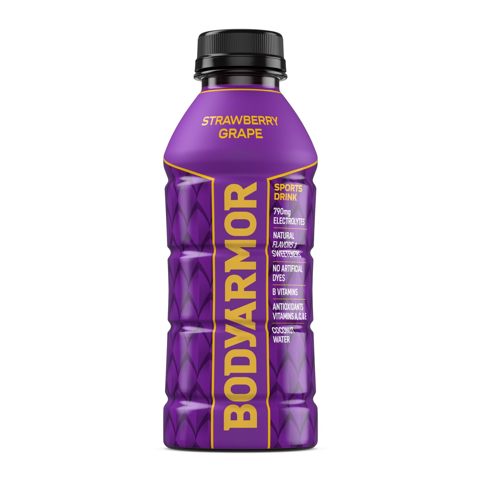 BODYARMOR Sports Drink, Strawberry Grape, Electrolyte Drink Hydration, 16 Fl Oz