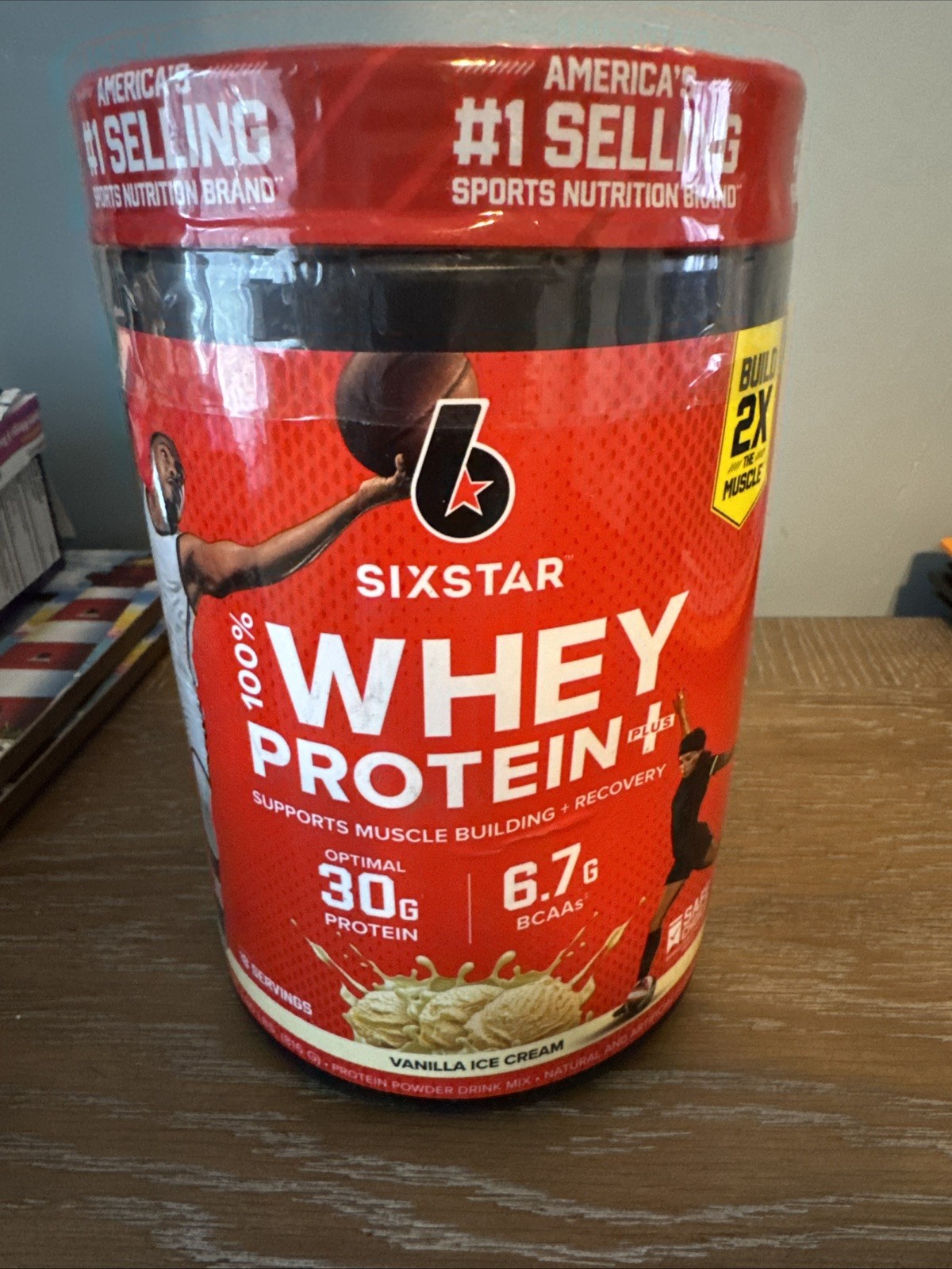 Nutrition 100% Whey Protein Powder Plus, 30g Protein, Vanilla Cream. Exp: 2028