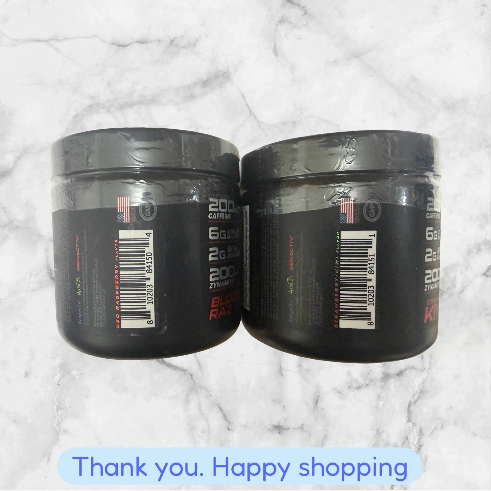FOR 2 BUCKED UP OVERTIME Classic Bloody Raz + Strawberry PRE-WORKOUT 25 SERVINGS