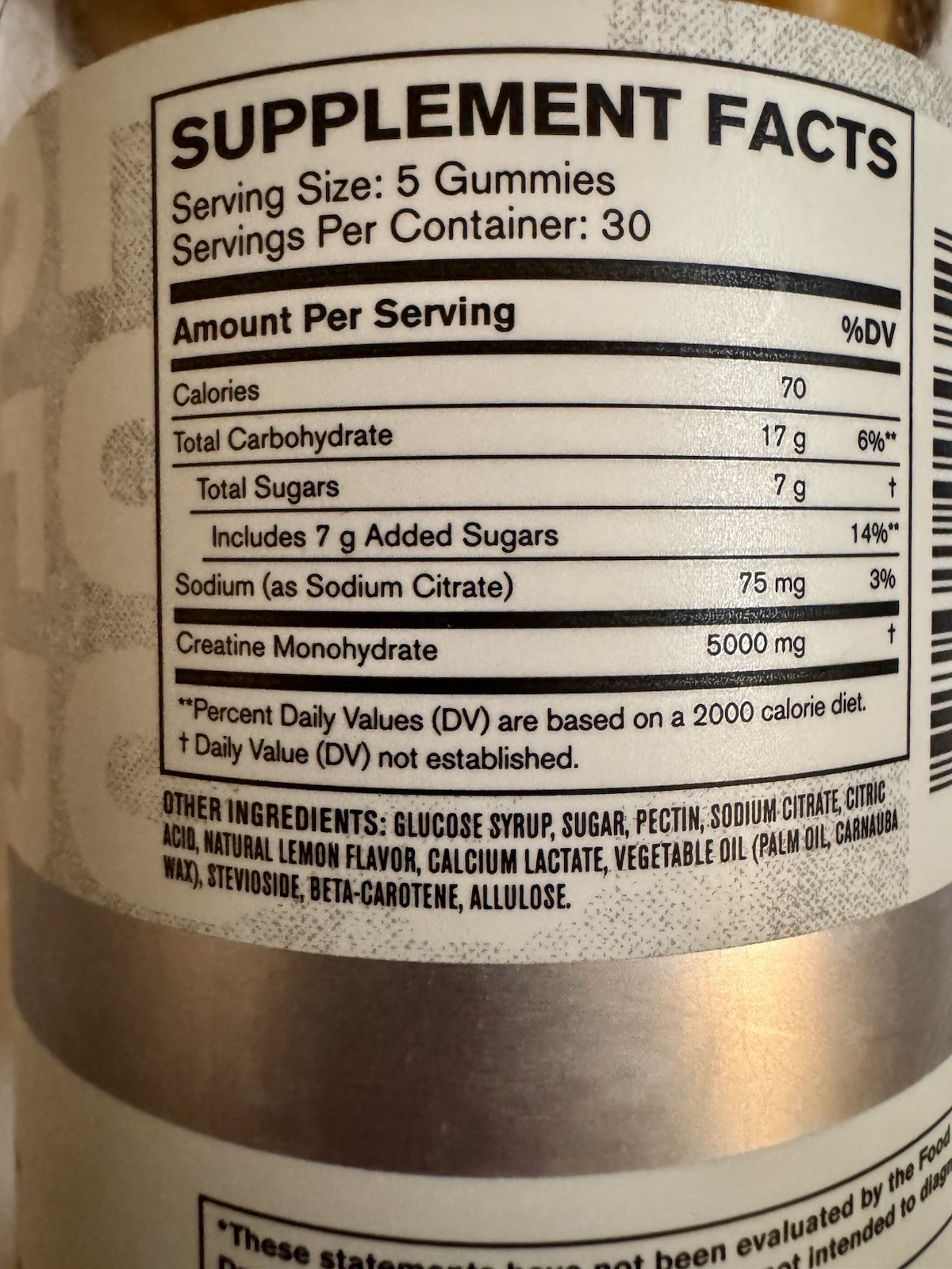 Jack Factory Creatine Gummies – Lemon 150ct Gummies Exp 03/2027