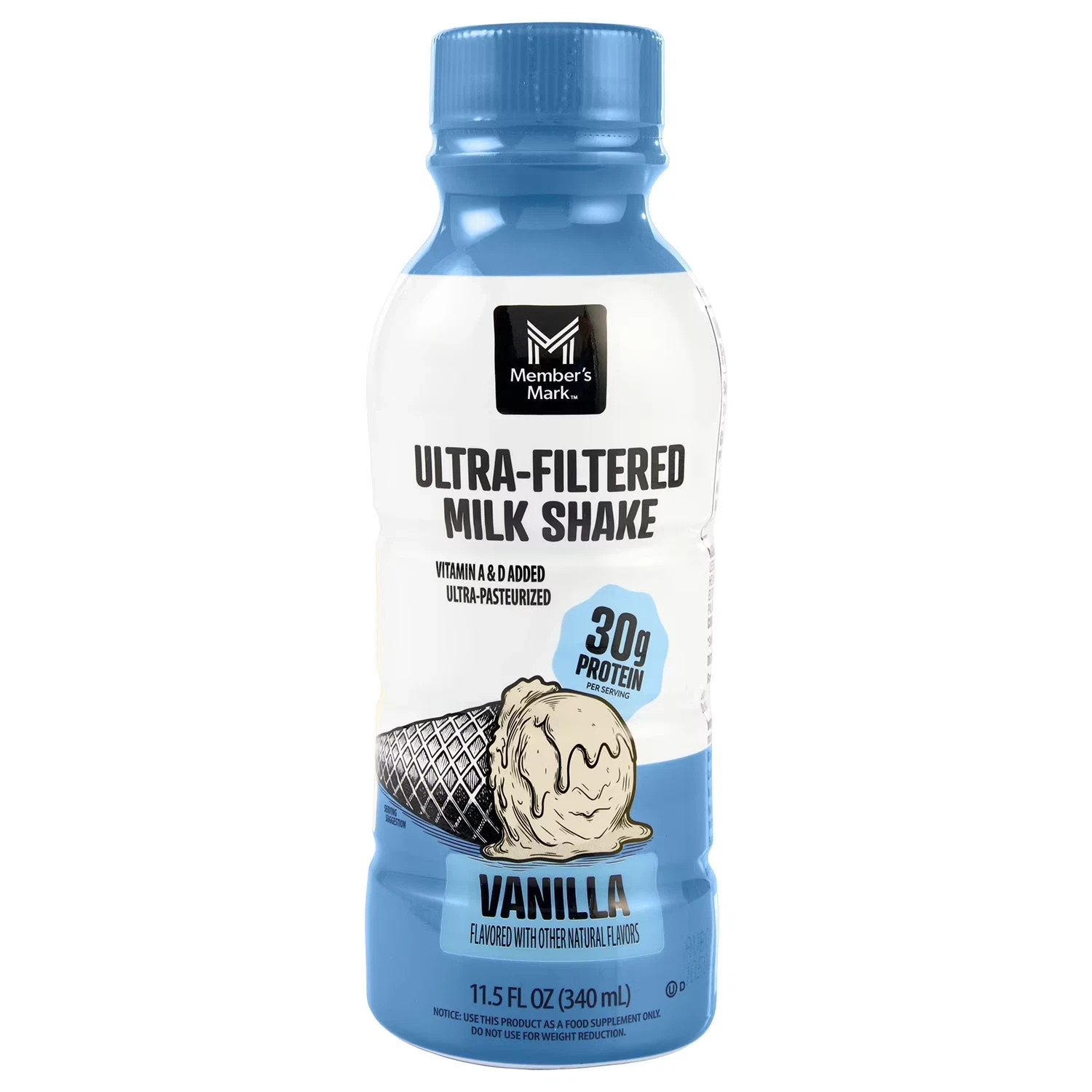 Member’s Mark Ultra-Filtered Milk Shake, Vanilla, 11.5 fl. oz., 12 pk.