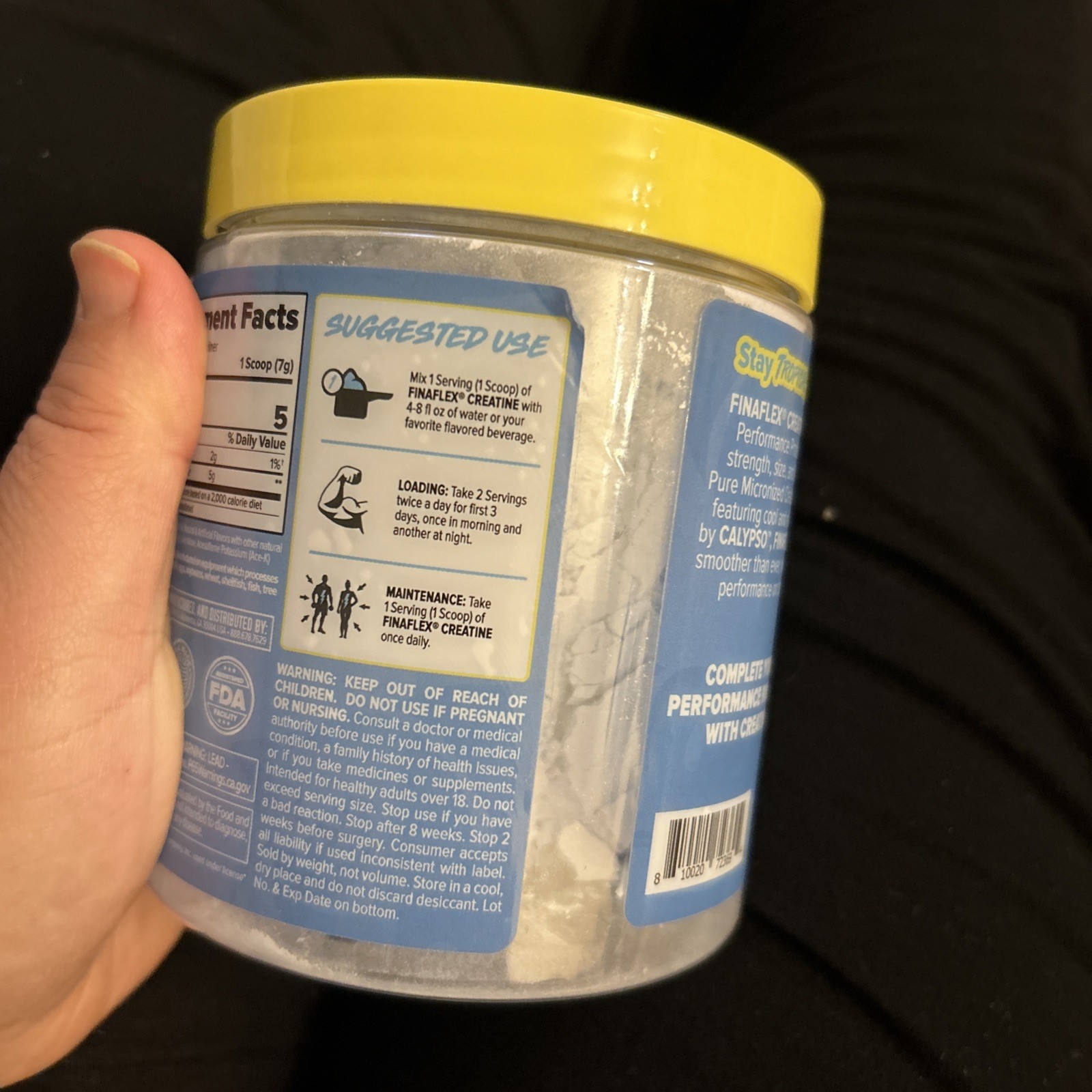 FINAFLEX Micronized Creatine Monohydrate CALYPSO COLLAB, Exp 06/2027 Lemonade