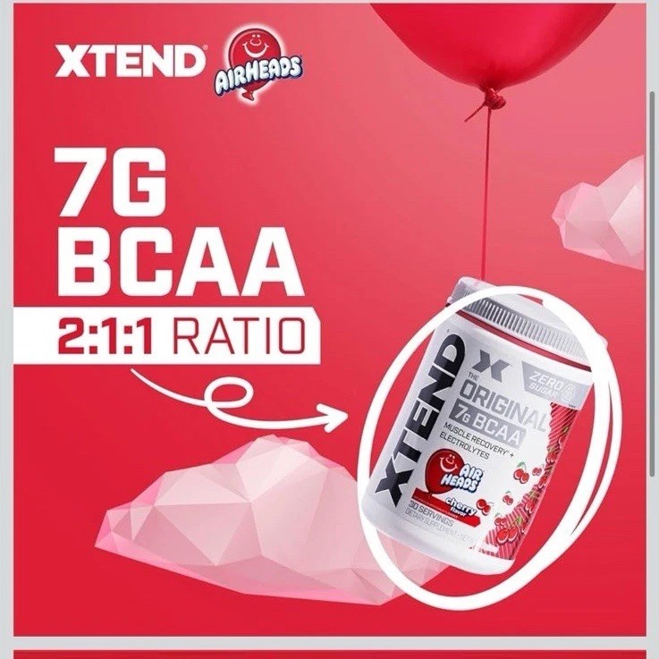 💪XTEND The Original 7G BCAA Cherry Flavor 30 Servings 399 G (14 Oz) BB: 7/2026