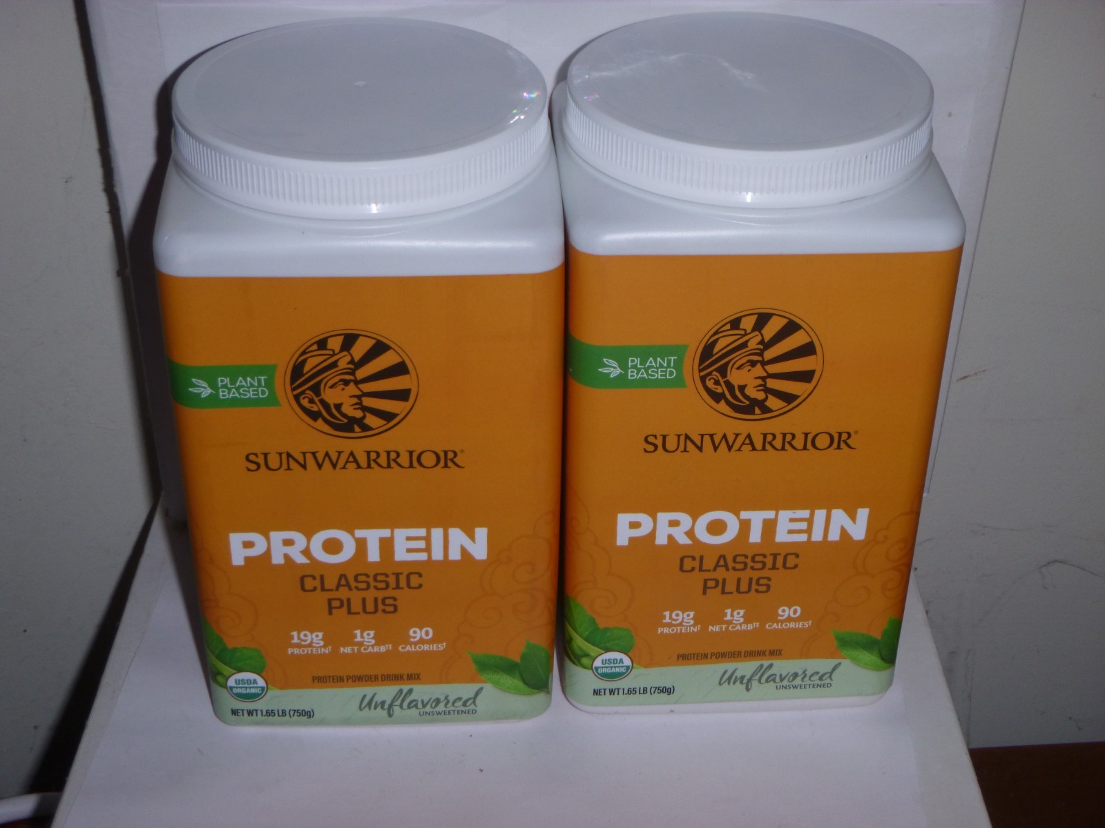 (2 pack) Sunwarrior Classic Plus – Unflavored – 1.65lbs each Exp 3/27