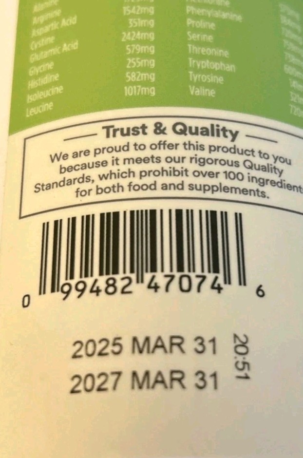 365 Whole Foods Organic Hemp Protein Powder, 16 Ounce Exp 3/2027