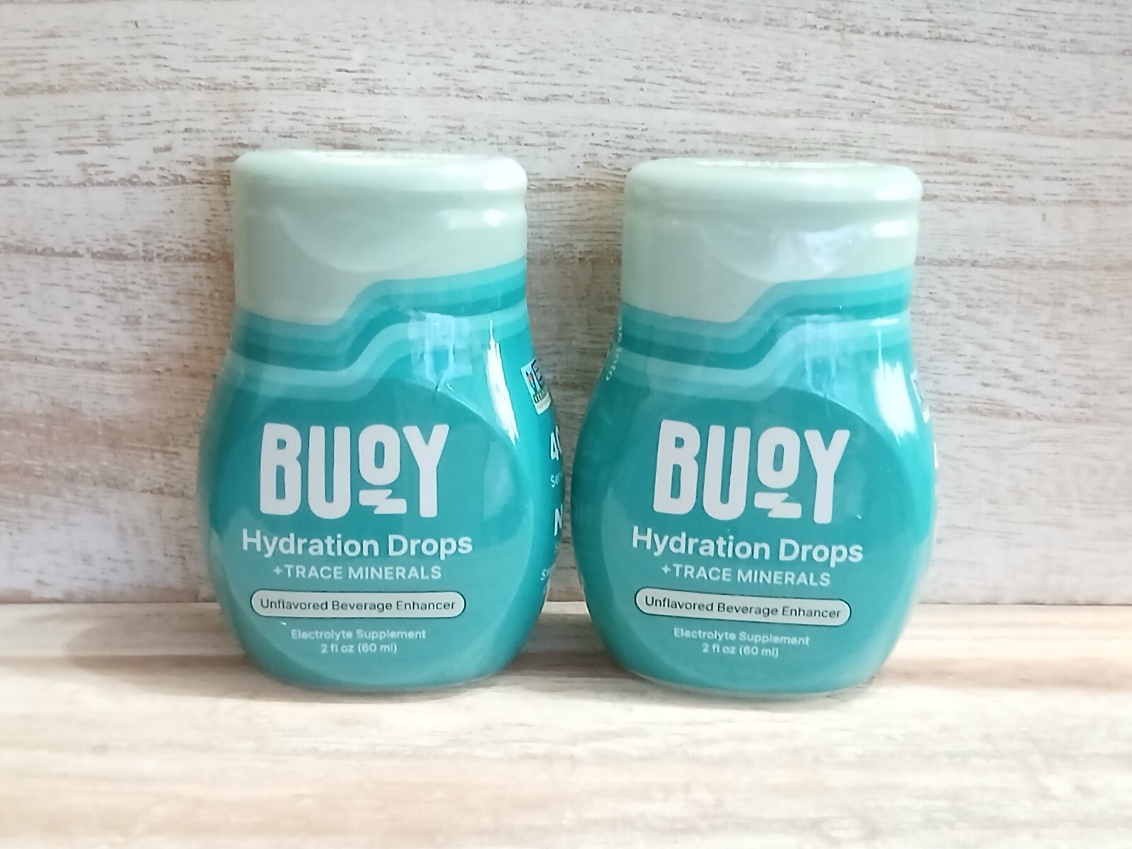 Buoy Hydration Drops + Trace Minerals, Unflavored 2 fl oz 2 pack