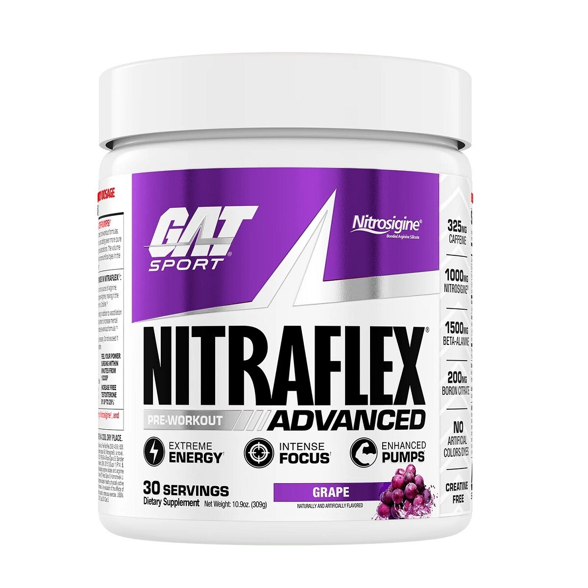 GAT Nitraflex Pre Workout 30 serving – Grape