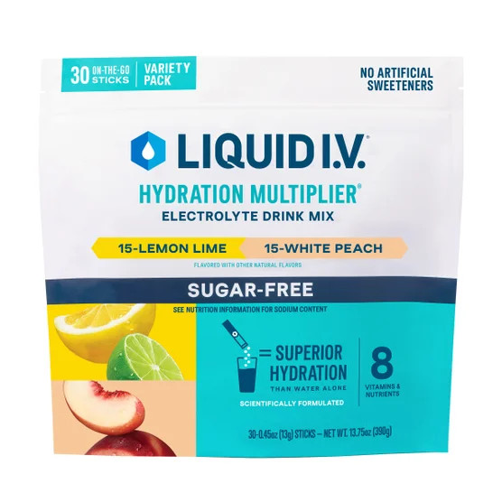 Liquid I.V. Hydration Multiplier Sugar Free Variety Pack 30 Stick Packs EXP-8/27