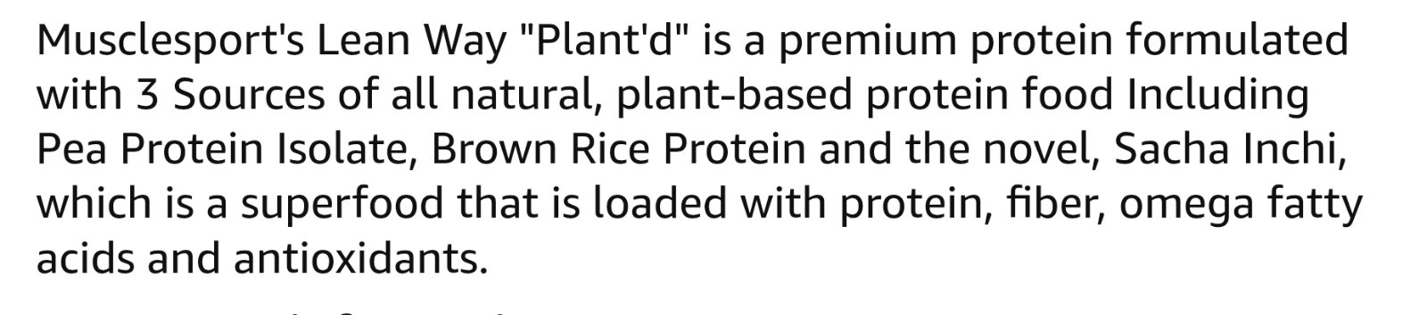 MuscleSport LEAN WAY PLANT’D PROTEIN 2lb ( 25 Servings ) Protella BEST BY 10/26
