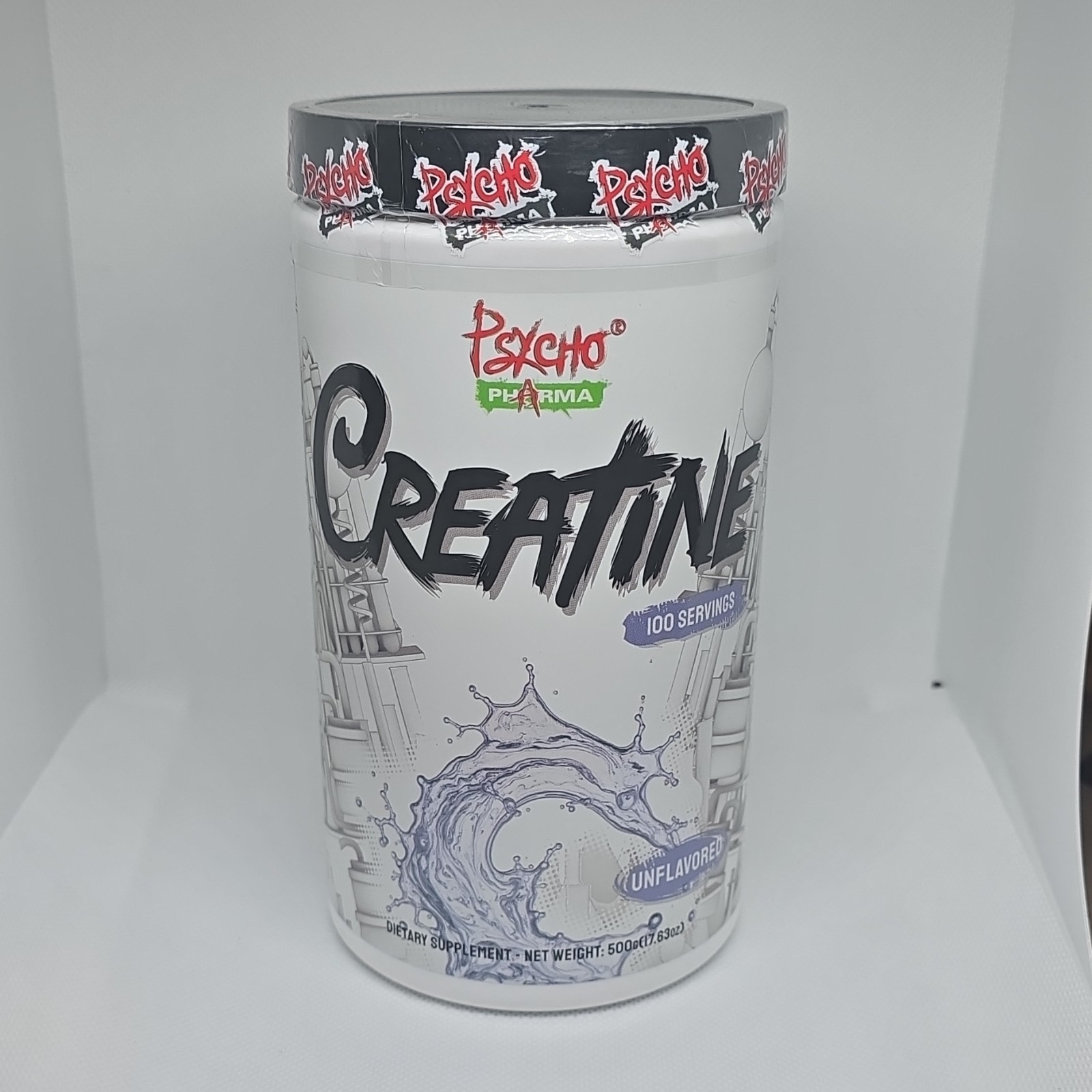 Psycho Pharma Creatine Monohydrate Powder Unflavored 100 Servings