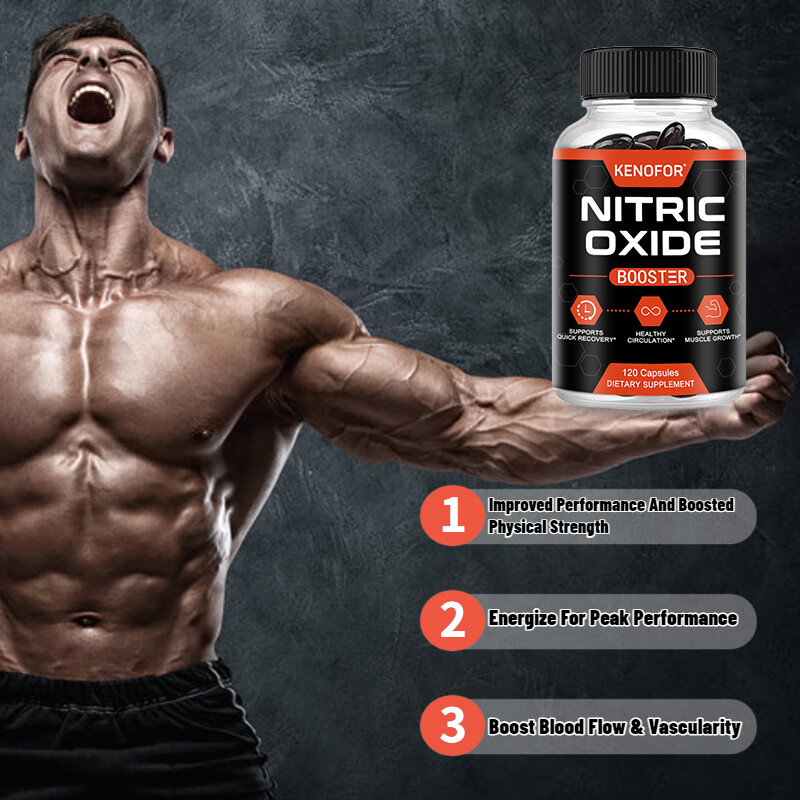 Nitric Oxide Booster, Boosts Blood Circulation, 30/60/120 Capsules