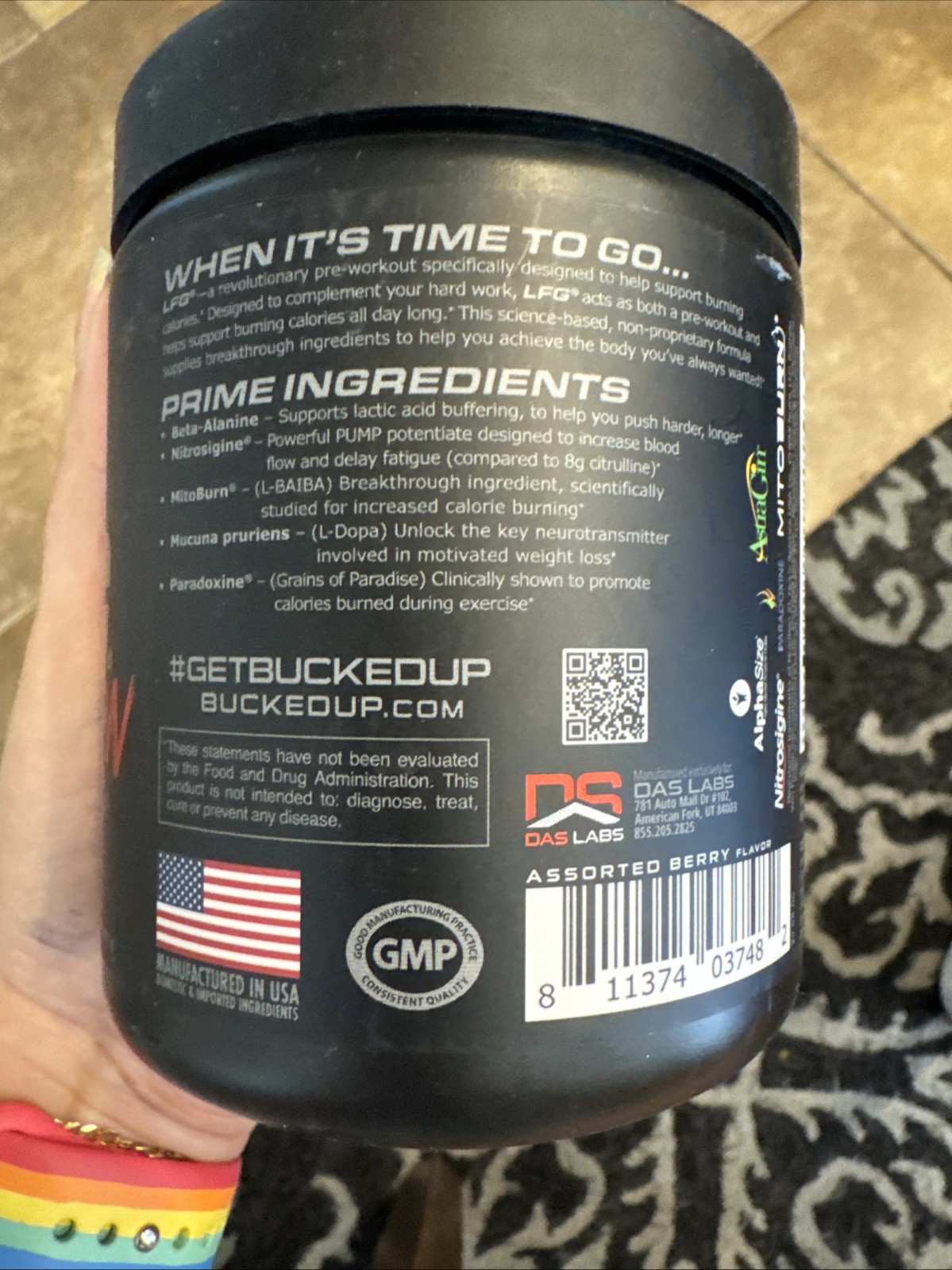 BUCKED UP LFG PRE-WORKOUT FAT LOSS ENERGY FOCUS 30 SERVINGS – CHOOSE FLAVOR
