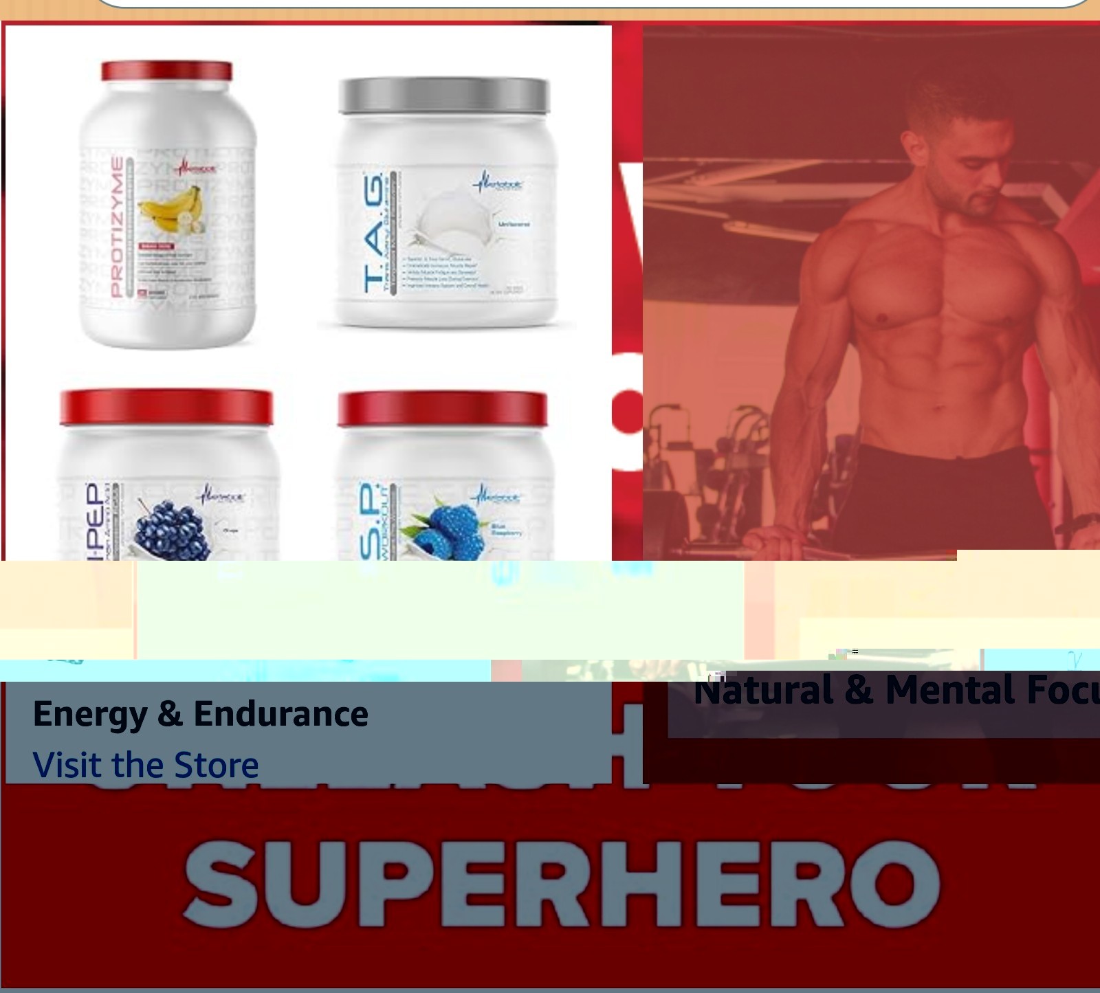 Metabolic Nutrition TRI-PEP BCAA 15oz Size (40 Serv) Natural Lemon BEST BY 11/26