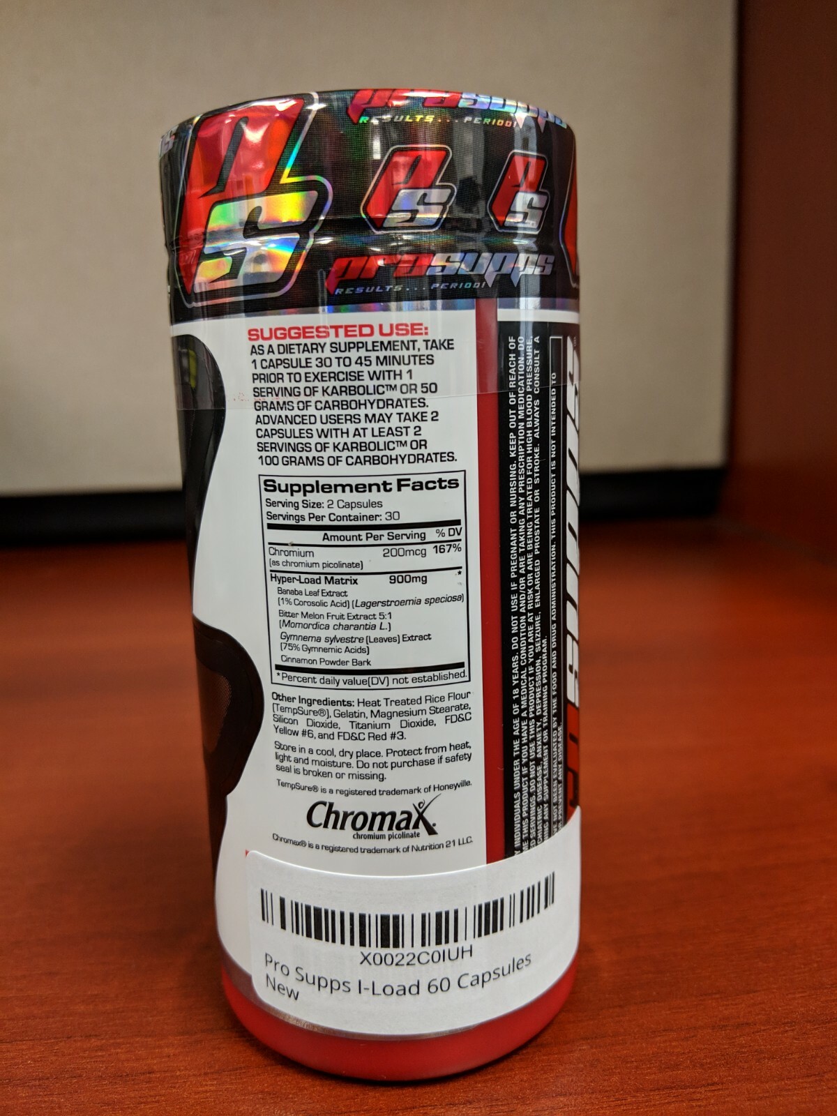 Pro Supps ILoad 60 Caps Dietary Supplements Sports Body Weight Management