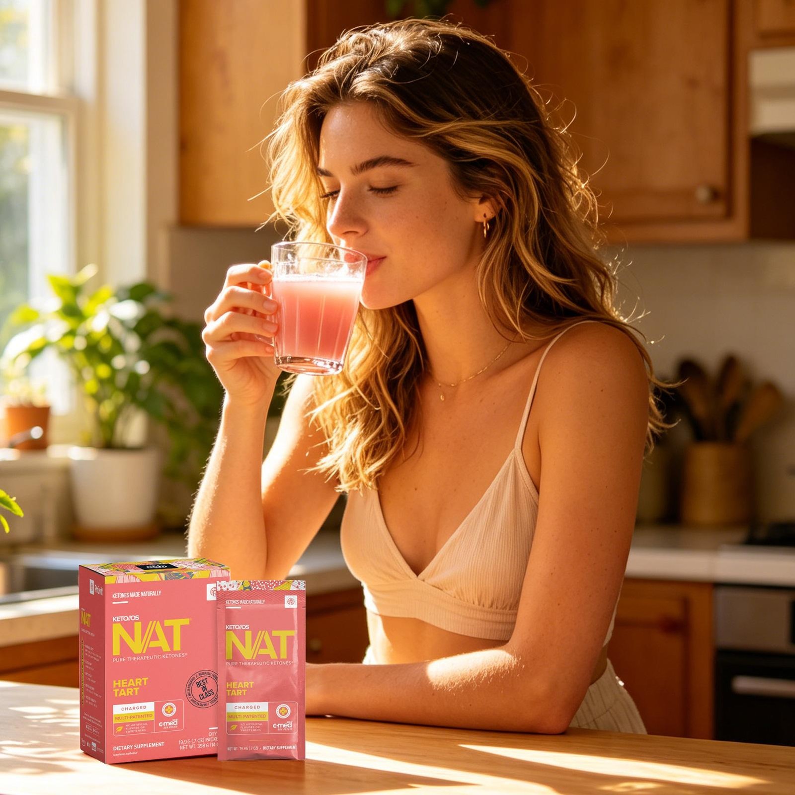 PRUVIT Keto OS NAT Heart Tart Charged Keto Supplement 20 Pack