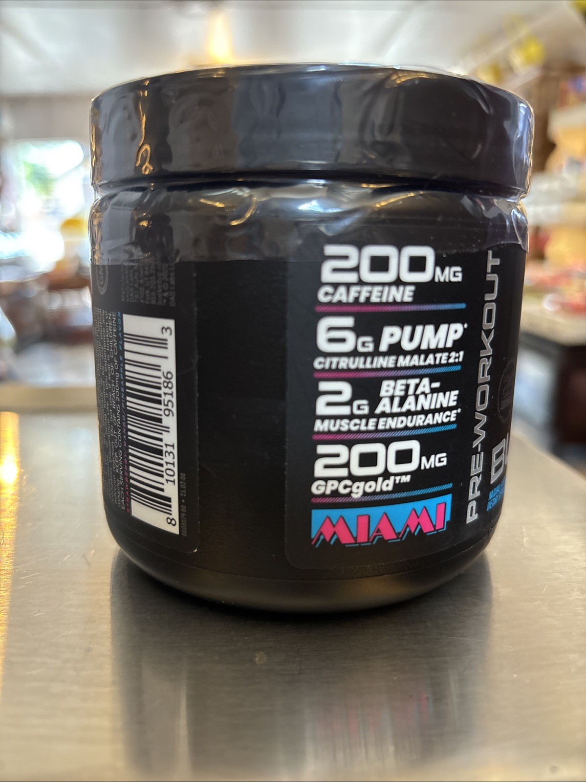 Bucked Up Pre-Workout Powder, Miami, 200 mg Caffeine, 25 Serv. New