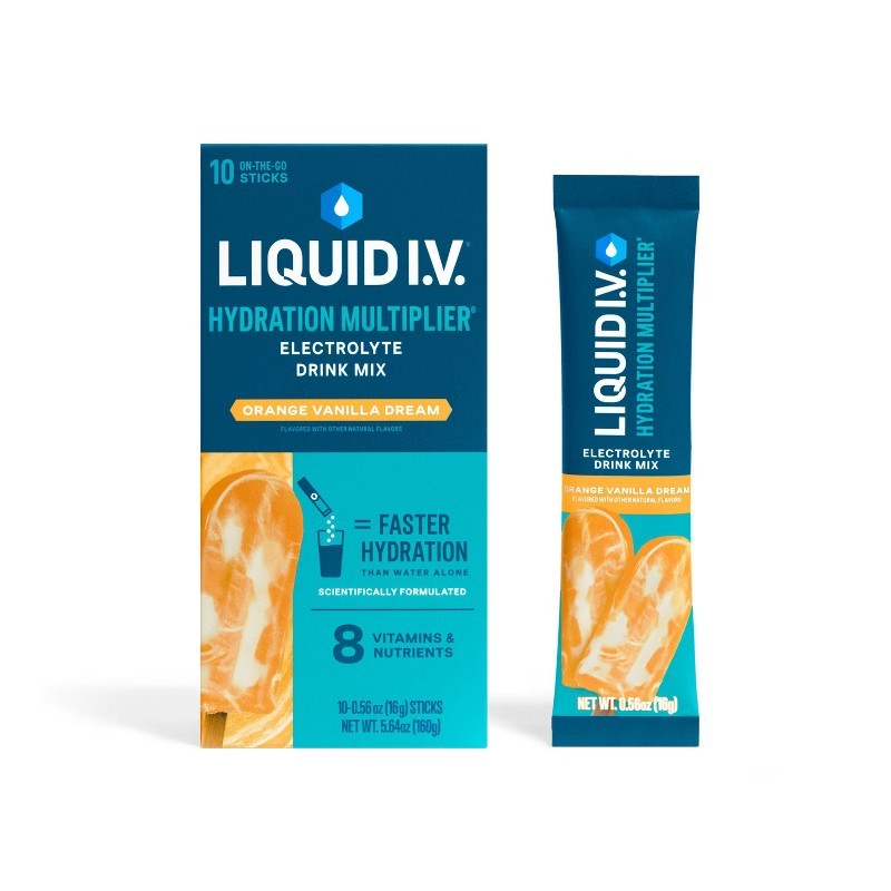 Liquid I.V. Electrolyte Drink Mix – Orange Vanilla Dream, 5.64oz/10ct