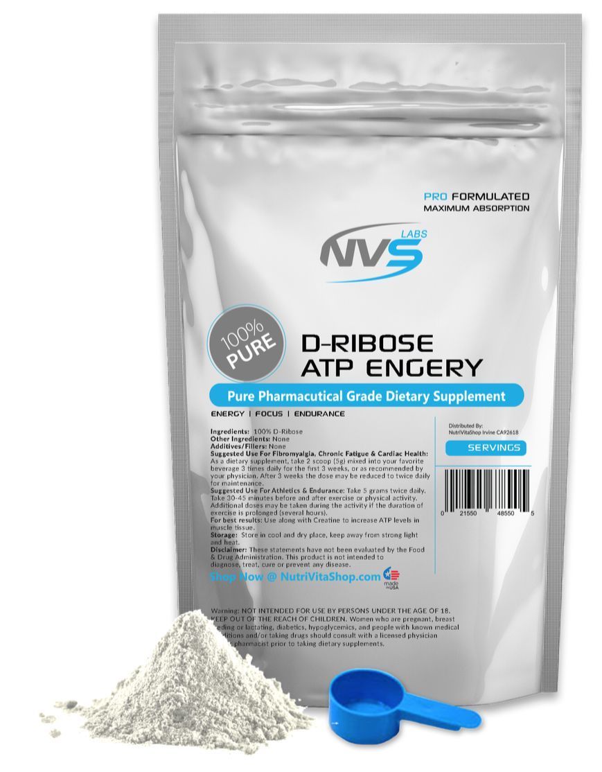 2.2 lb (1000g) 100% PURE D-RIBOSE POWDER -ENERGY & ENDURANCE- PHARMACEUTICAL USP