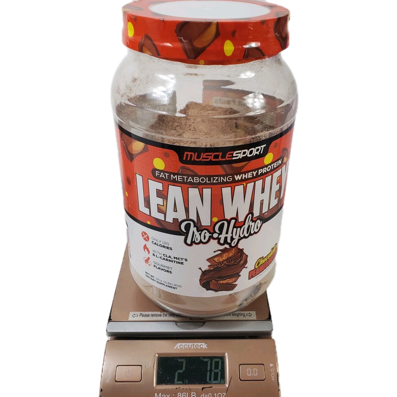Musclesport Lean Whey Revolution Protein Powder Chocolate Peanut Butter READ 2x