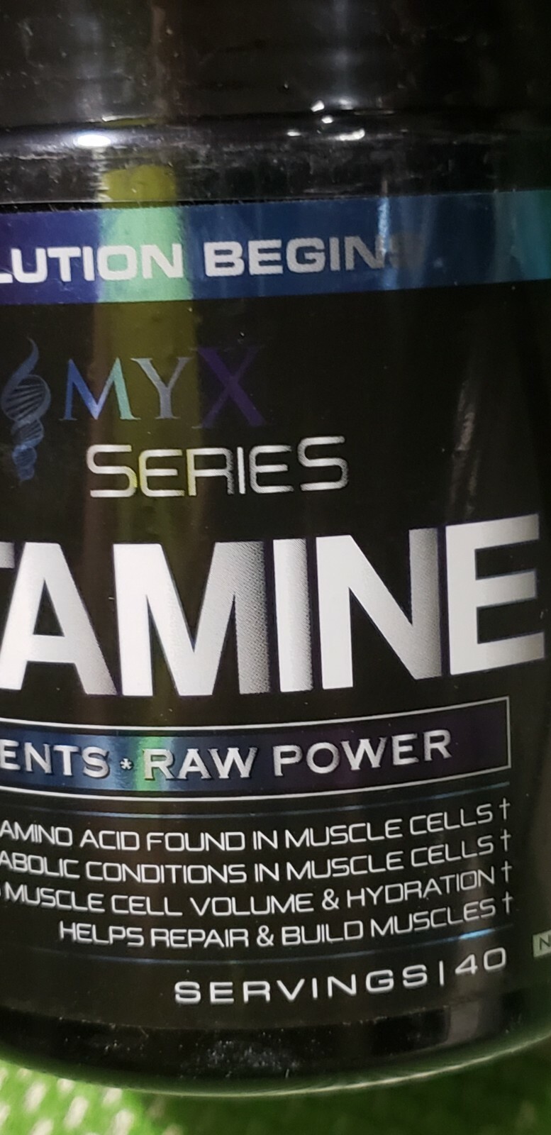 GENOMYX – Glutamine – Raw Ingredients & Power – 40 Servings – Exp 4/2025