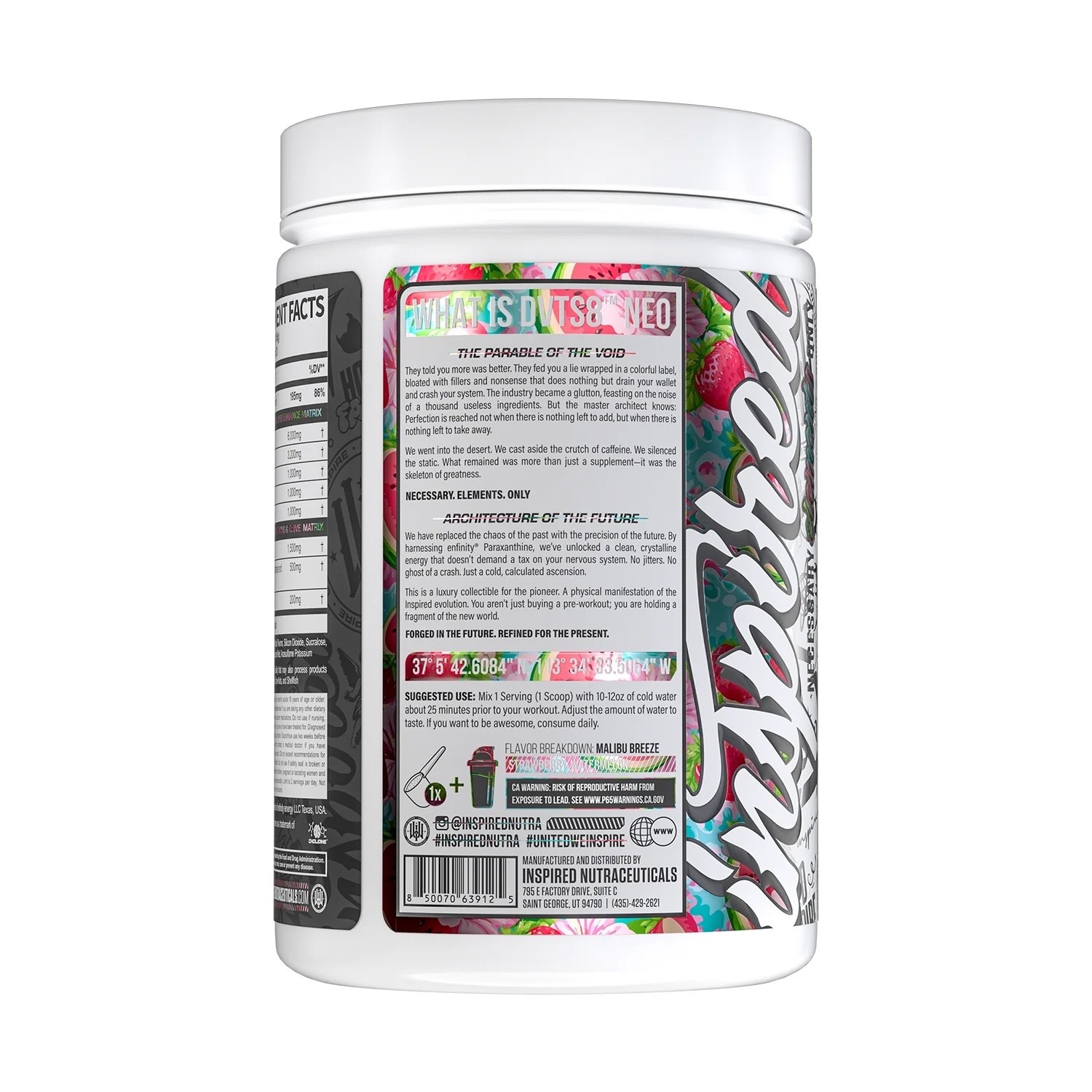 DVST8 NEO: Pre-Workout 200mg Enfinity Paraxant 3 Flavors See description.