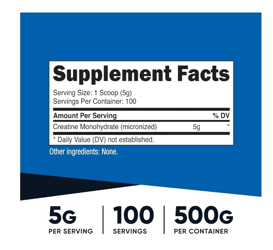 Nutricost Creatine Monohydrate 300 G Powder 60servings – EXP 07/2028