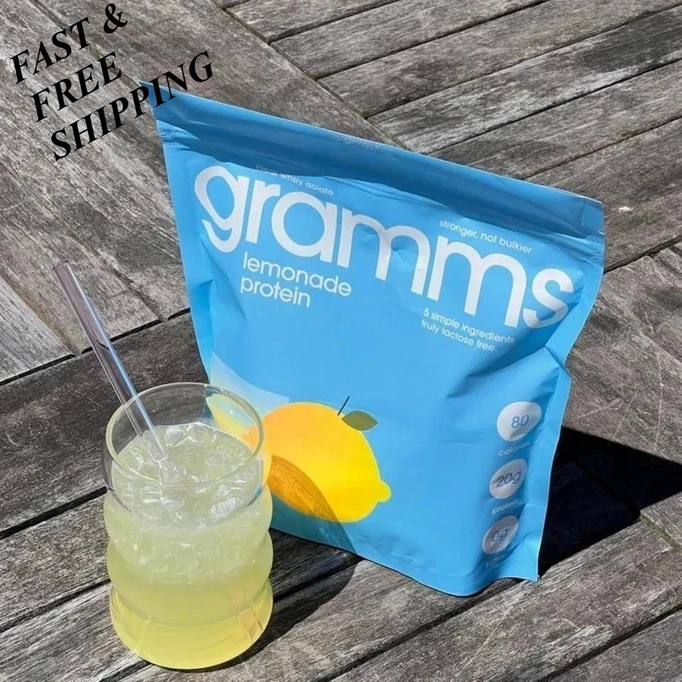 2 PACKS-Gramms Protein Powder Lemonade Protein Satiety Energy Support Women-457g