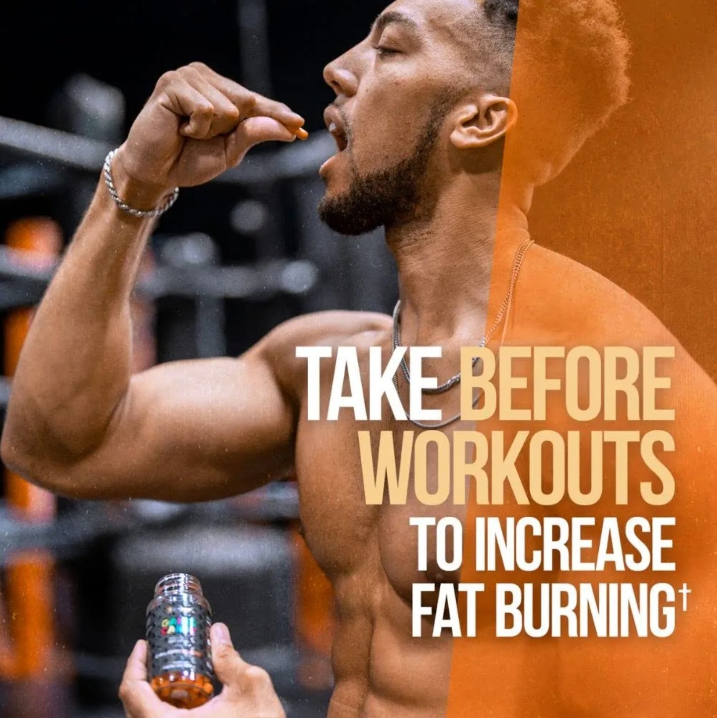 Alpha-Lion GAINS CANDY Fat loss CALORIBURN 60 Capsules ( 30 Serv ) BEST BY 11/26