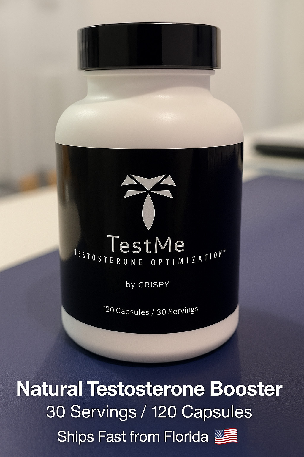 Natural Testosterone Booster Test Me by Crispy Supps 30 Servings