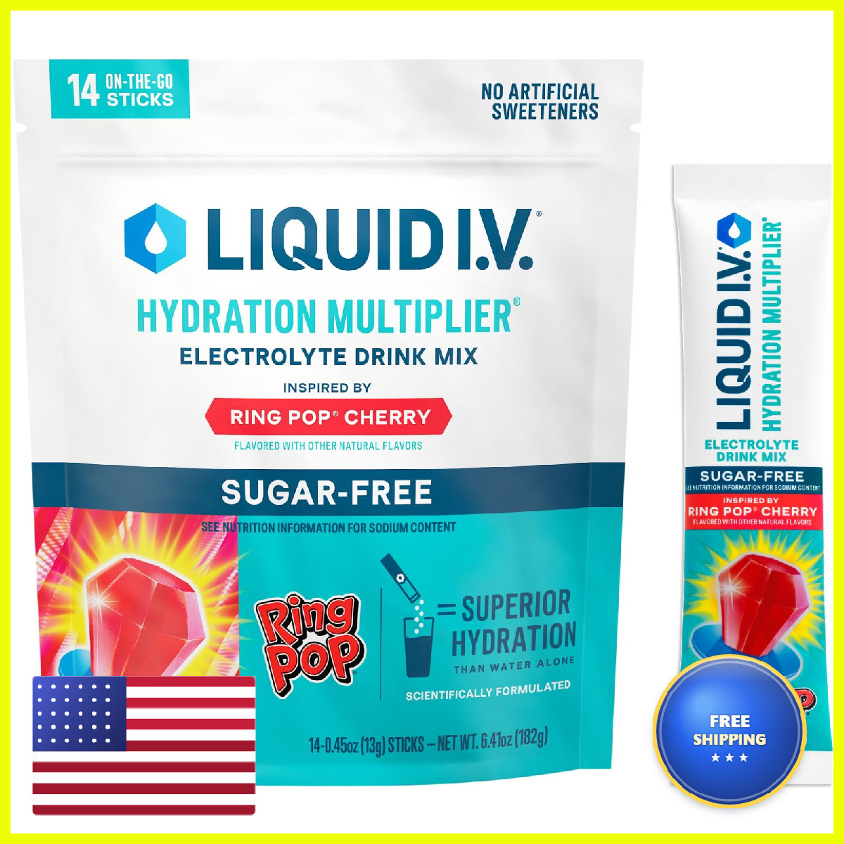Liquid I.V. Hydration – Pop Powder Drink Mix 1 Pack 14 Servings