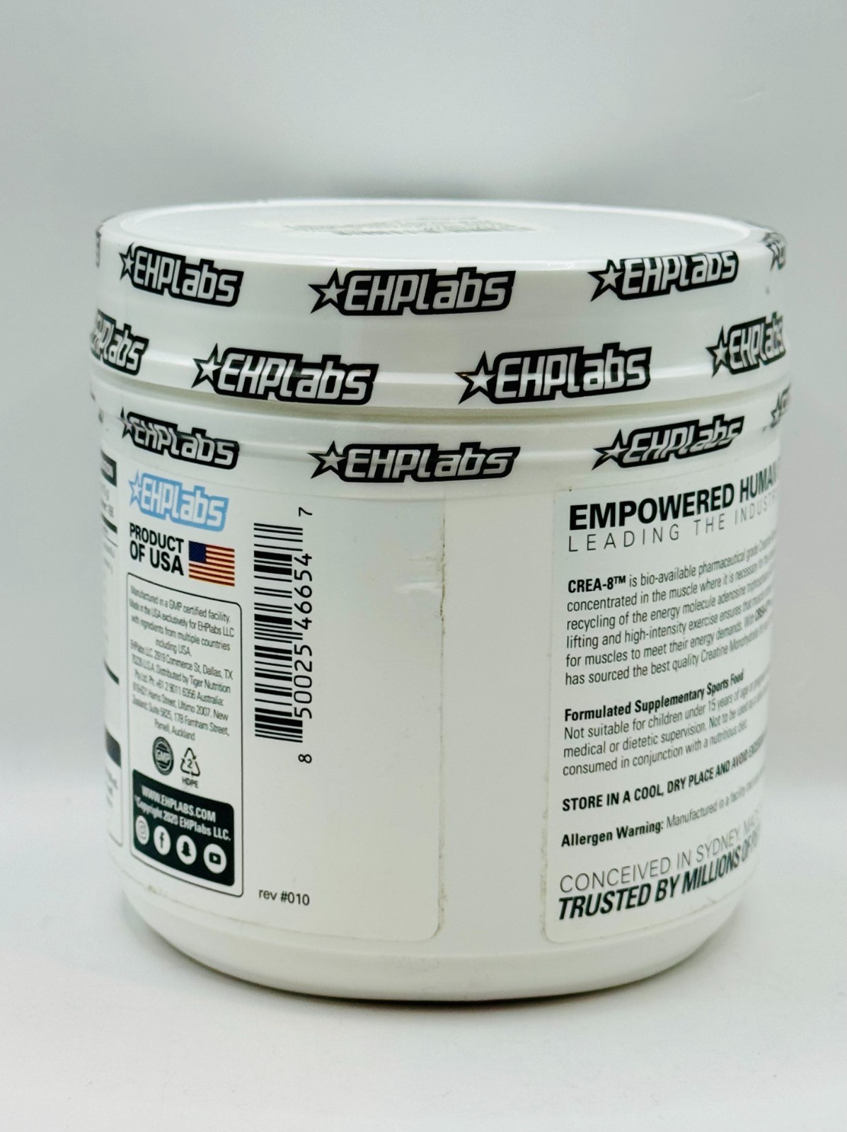 EHPlabs CREA-8 Creatine Monohydrate Powder Exp 12/2025 – NEW SEALED