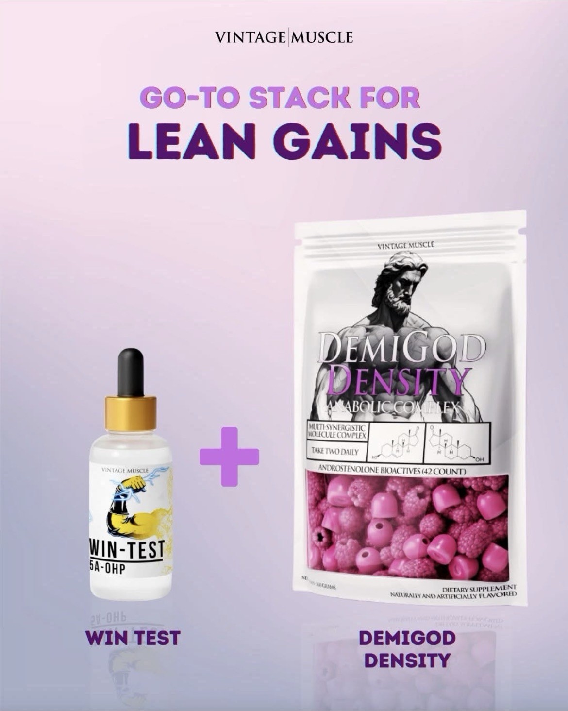 Demi God Density R,1,4,5 & DHEA 2 Step Pre Cursors Gummies By Vintage Muscle💪🍬