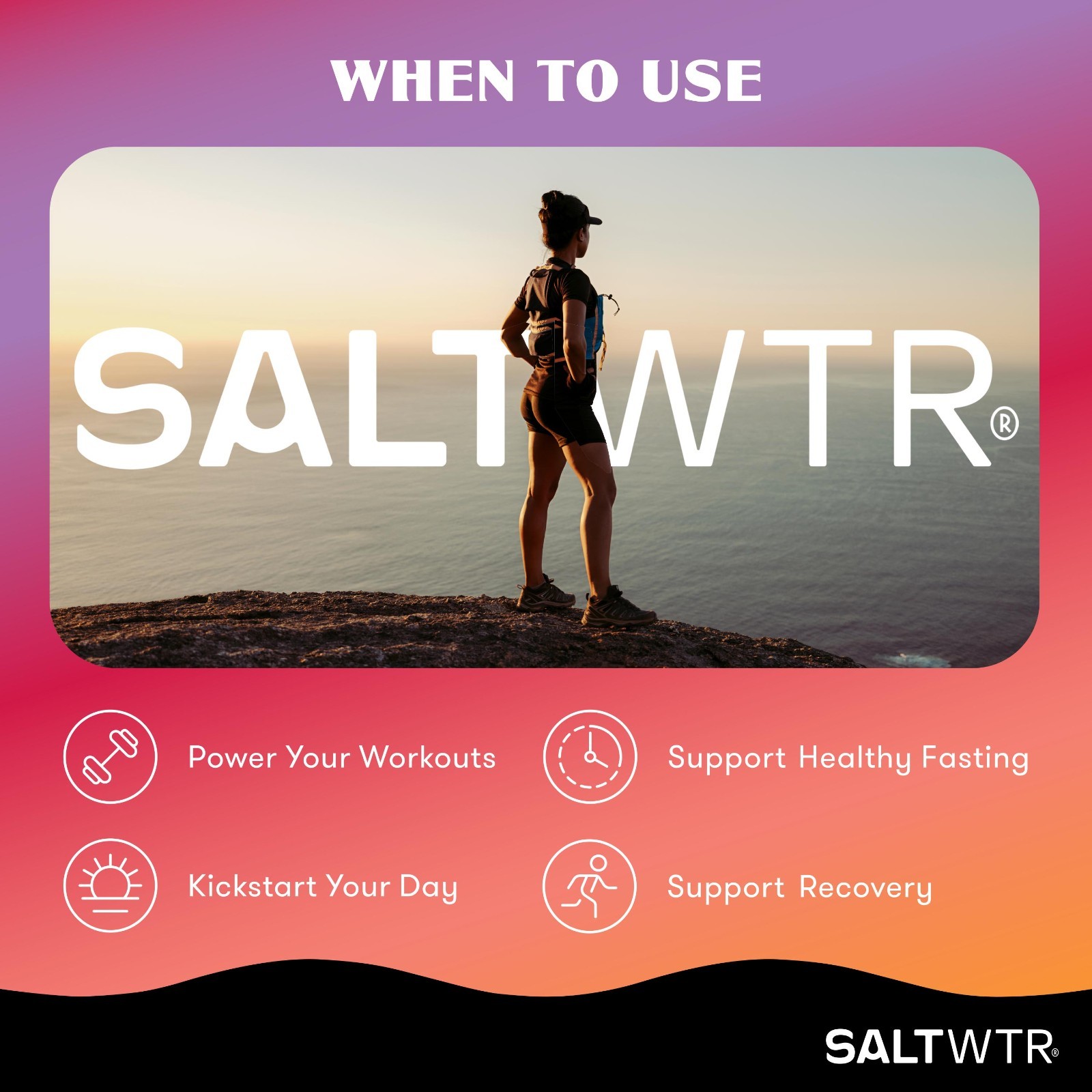 SaltWTR Functional Electrolyte Hydration Drink Mix – Clean Energy – 30 Pack
