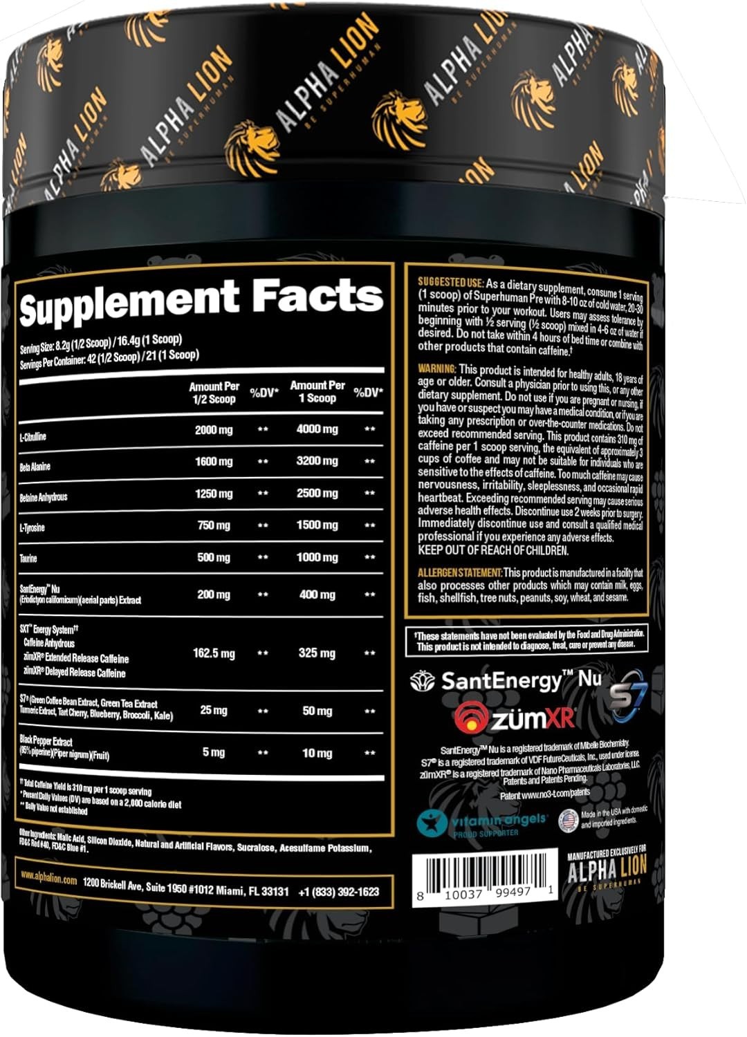 Pre Workout Powder – Long-Lasting Energy, Pump & Focus – Lion’s Blood