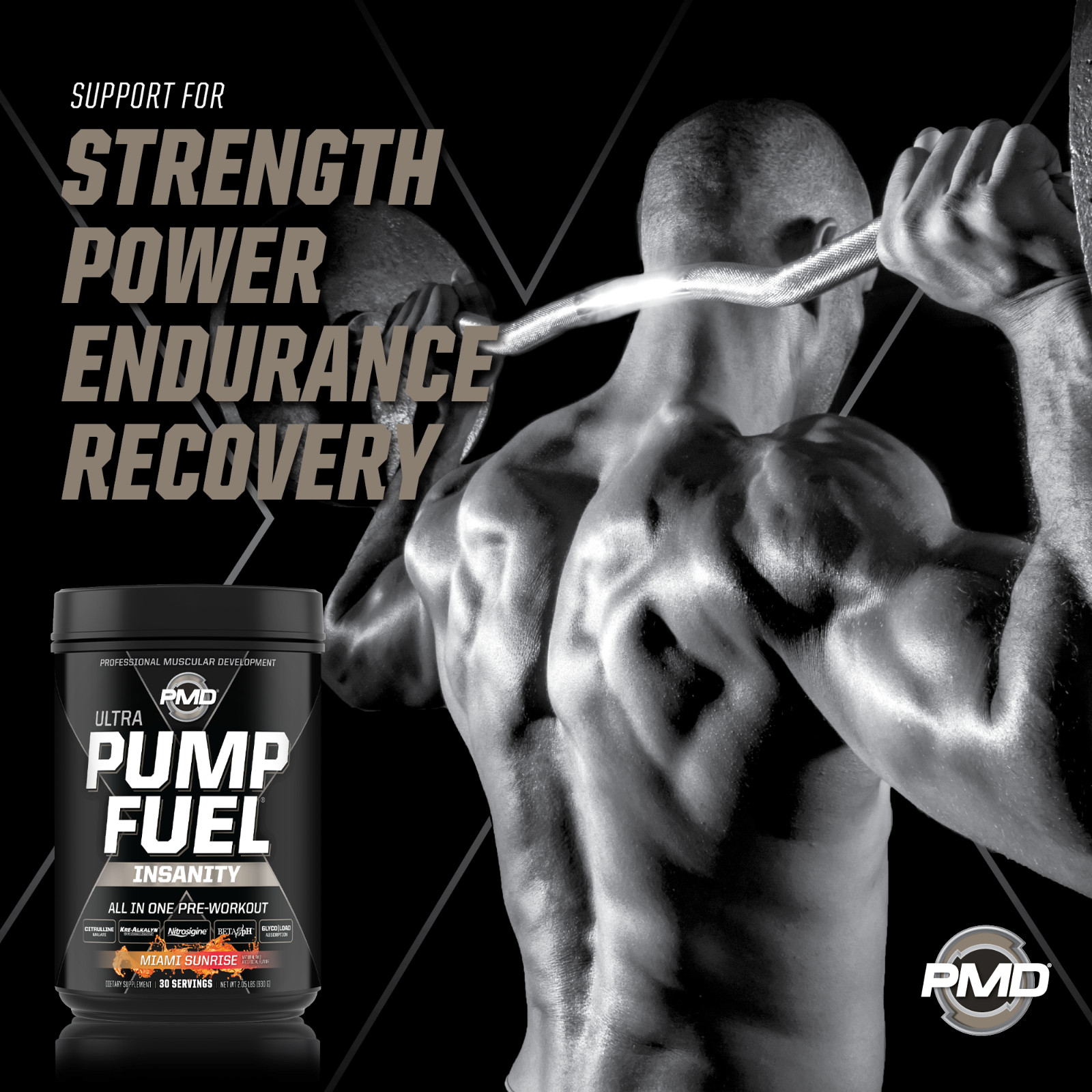 PUMP FUEL ULTRA INSANITY GLYCO LOAD PRE WORKOUT – MIAMI SUNRISE (30 Servings)