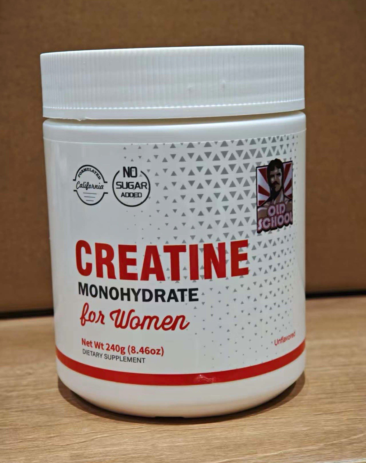 Old School Labs Creatine Powder for Women, Unflavored, No Sugar Added 8.46oz