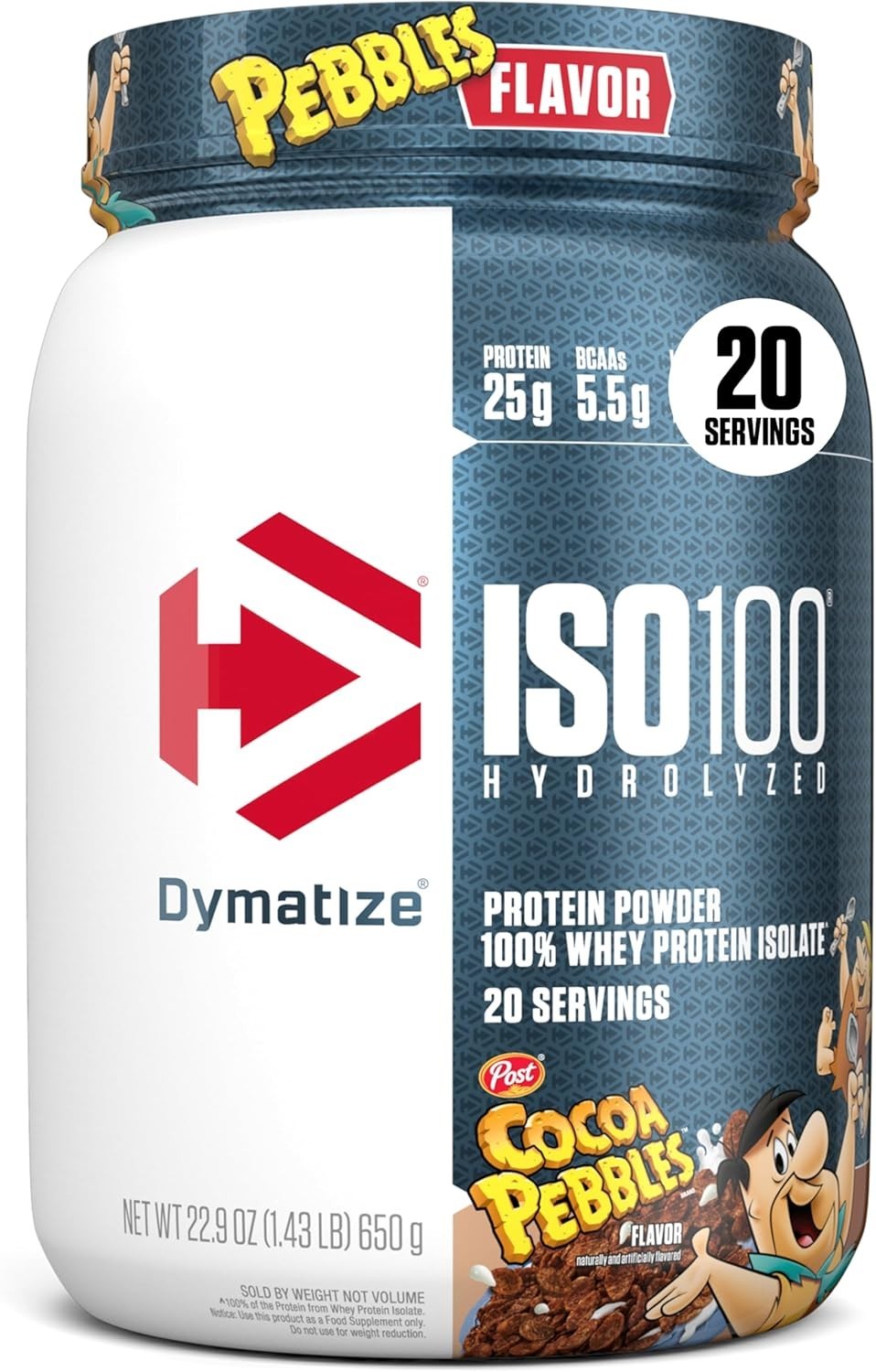 Dymatize x Cocoa Pebbles ISO100 Whey Protein Powder Isolate,Protein, 20 Servings