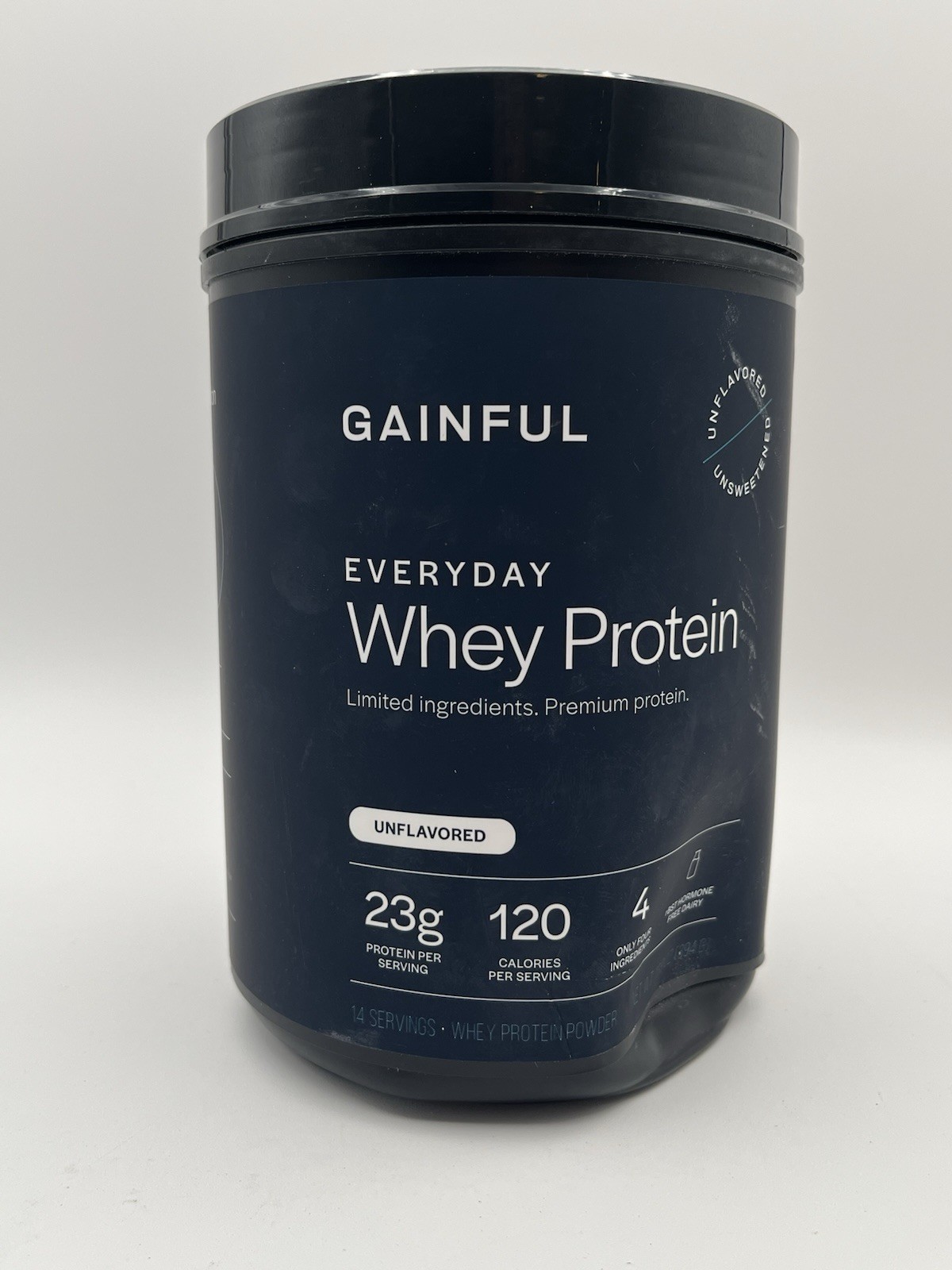 Gainful Lean Whey Protein ~ 14 Servings, Unflavored ~ Exp 06/2027