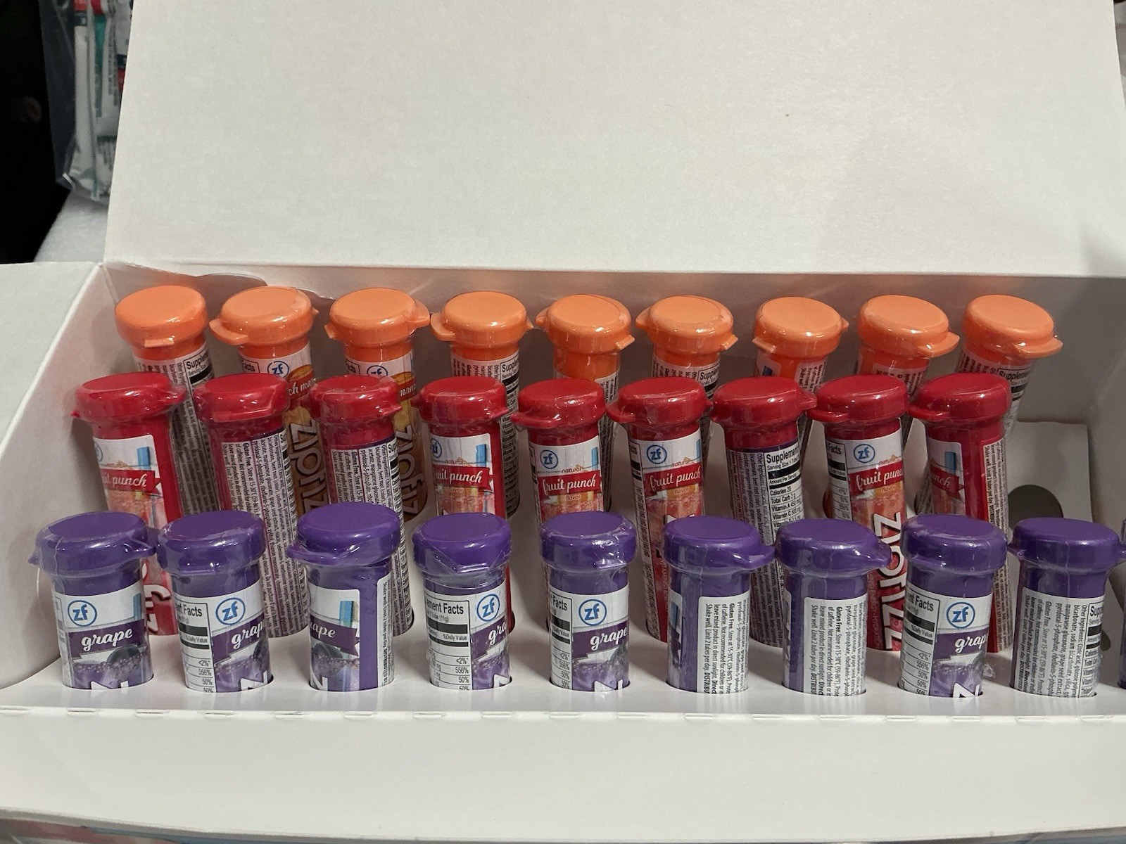 Zipfizz Energy Hydration Drink Mix 28Tubes Variety Gluten-Free EXP 02/28