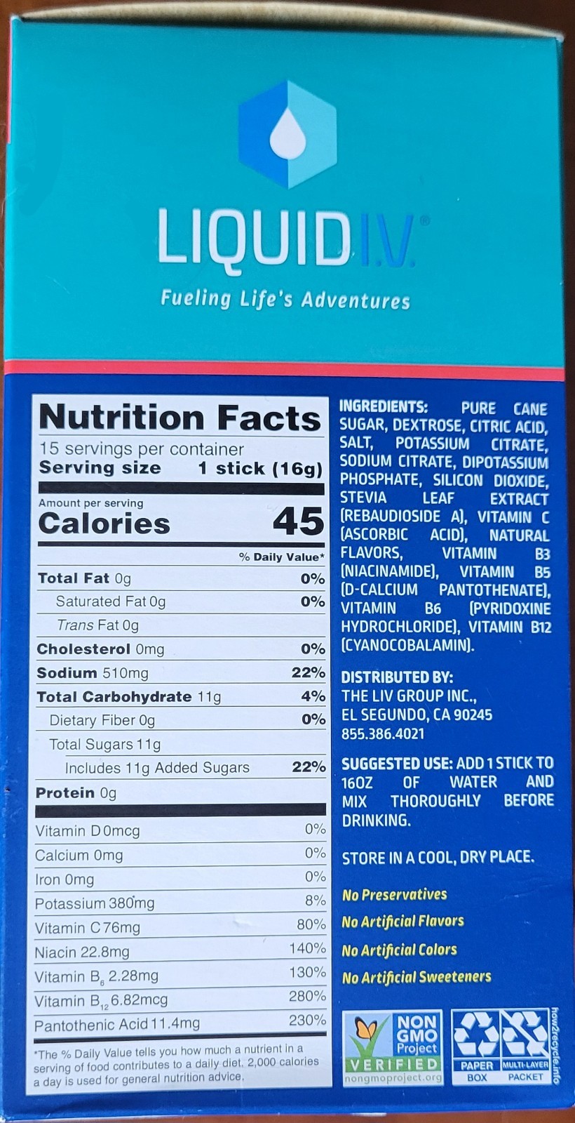 15 Liquid IV Hydration Multiplier Electrolyte Drink Mix Strawberry 06/30/2025