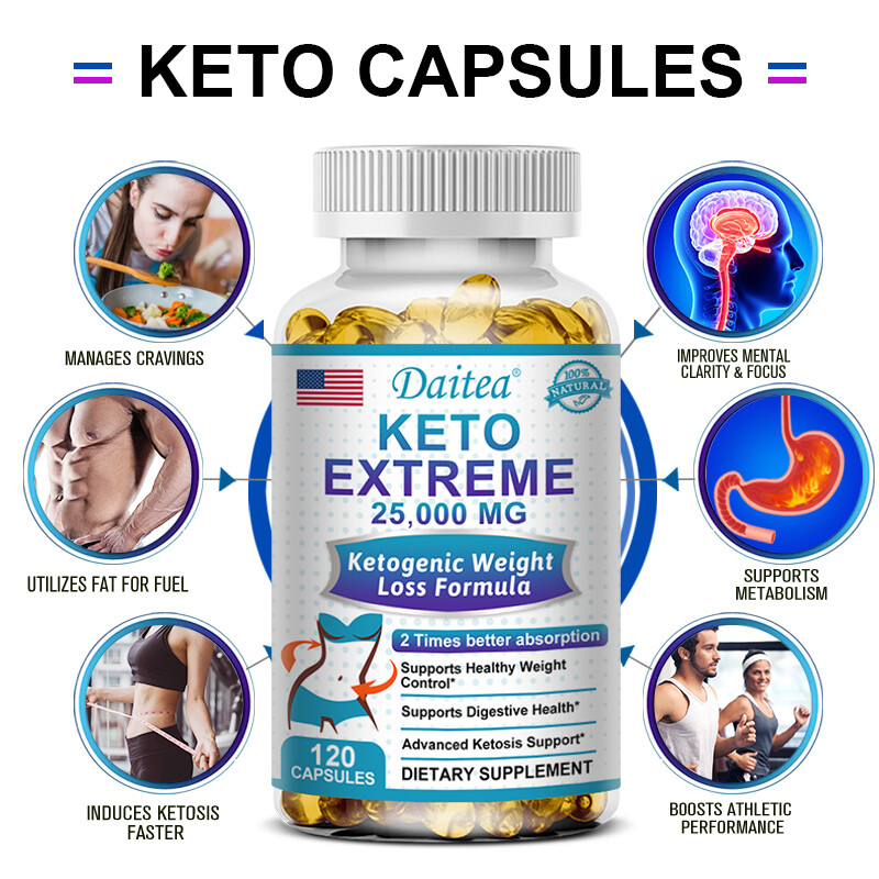 KETO BHB CAPSULES 25000MG FOR ADVANCED WEIGHT LOSS NEW