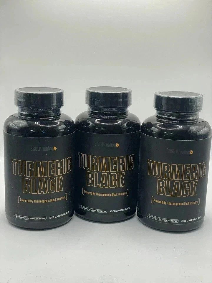 Turmeric Black Sculptnation Fatigue Muscle Build FatBurn Bloating Treat Pack 3
