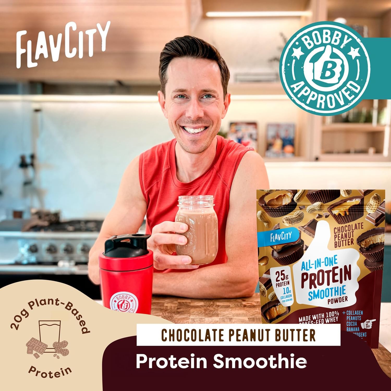 Flavcity Grass Fed – – 25G 10G – – No Added Sugars 20