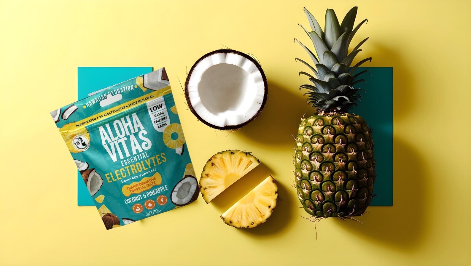 Aloha Vitas- Electrolyte Enhancer – Hawaiian Hydration Powder -Made in Hawaii