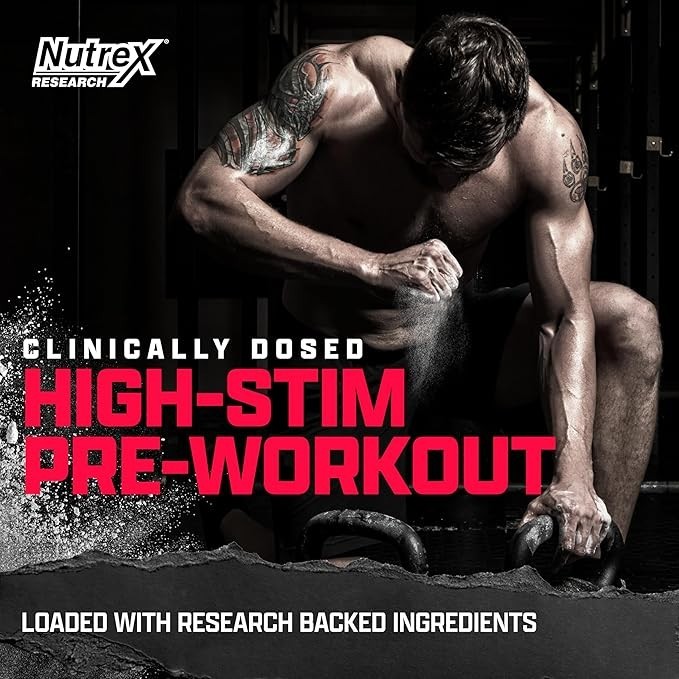 Nutrex Outlift Amped Max High Stim Pre Workout Powder 22 Servings Various Flavor