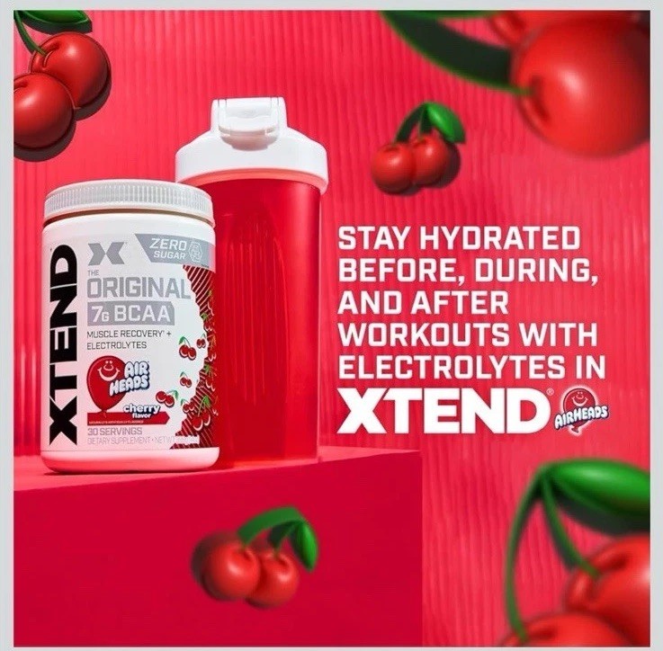 💪XTEND The Original 7G BCAA Cherry Flavor 30 Servings 399 G (14 Oz) BB: 7/2026