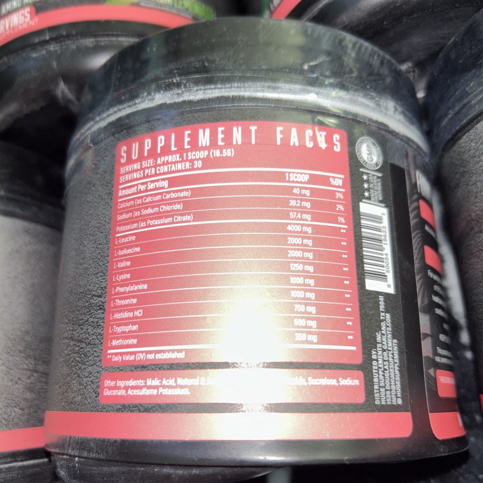(7) EAA Supplement, Highest Dosed Essential Amino Acids Powder 495G EXP 12/2026