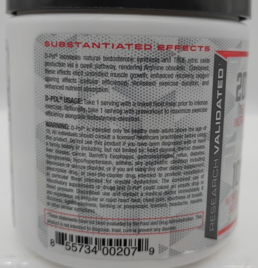 Purus Labs D-POL – Build Lean Muscle – 90 Tabs – V1 – Original Formula!!
